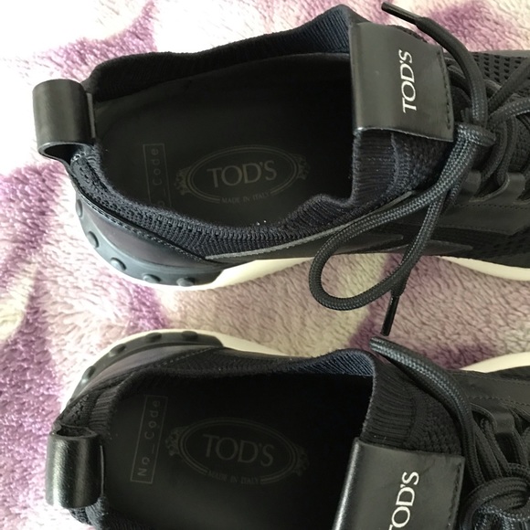 Tod’s No Code Black Sneaker in Mesh and Leather - Picture 10 of 16